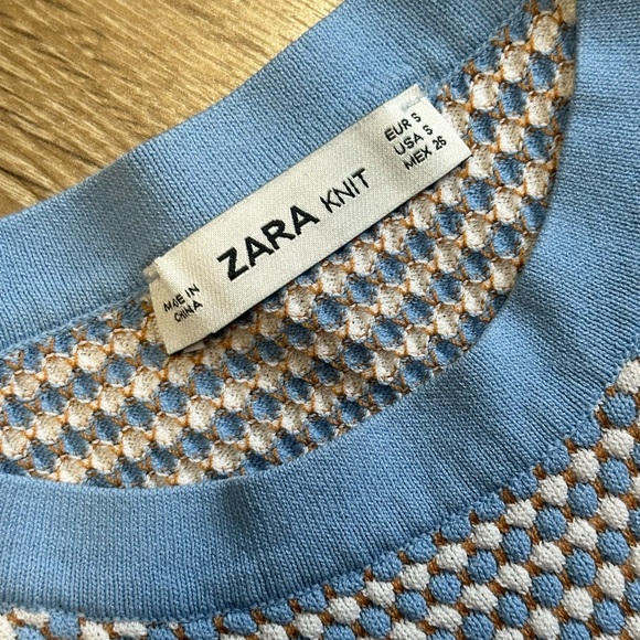 •Zara• Knit Textured Top - Picture 5 of 7